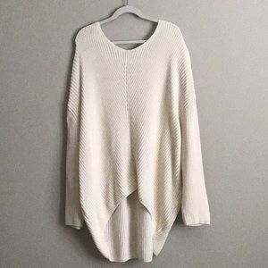 Long knit sweater